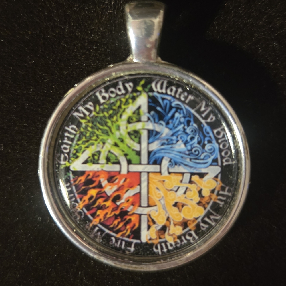 Elemental Pendant with Celtic Design